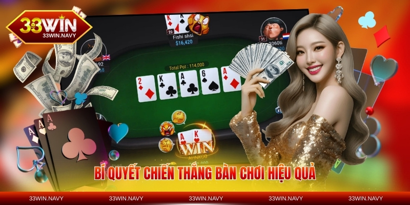Bí quyết chiến thắng bàn chơi hiệu quả